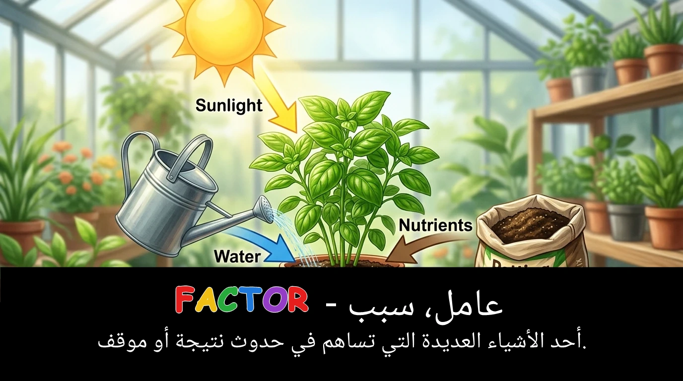 Arabic Illustration for factor
